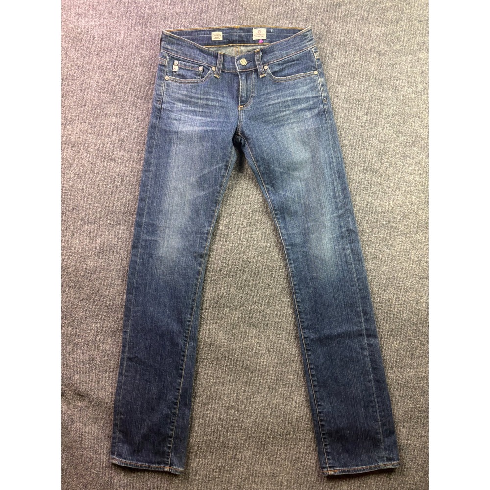 AG Adriano Goldschmied Tomboy Jeans Womens 25 Blue Relaxed Straight Leg OGN1264